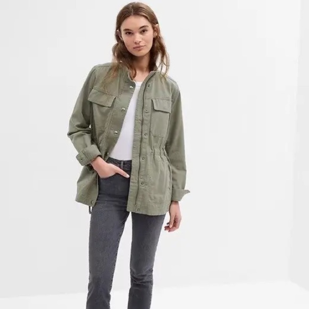 Gap green utility jacket small